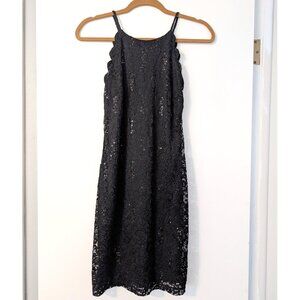 Black Sequin Mini Dress, Size 0